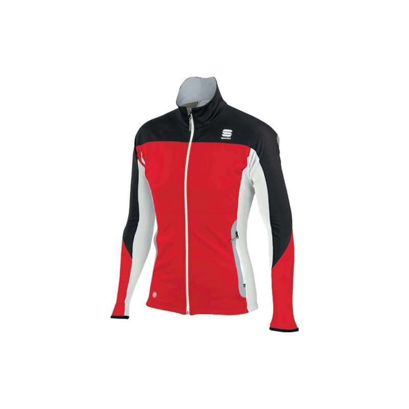 разминочная куртка Sportful Squadra Corse 2 WS Jacket красно-чёрная с белыми вставками разминочная куртка Sportful Squadra Corse 2 WS Jacket красно-чёрная с белыми вставками